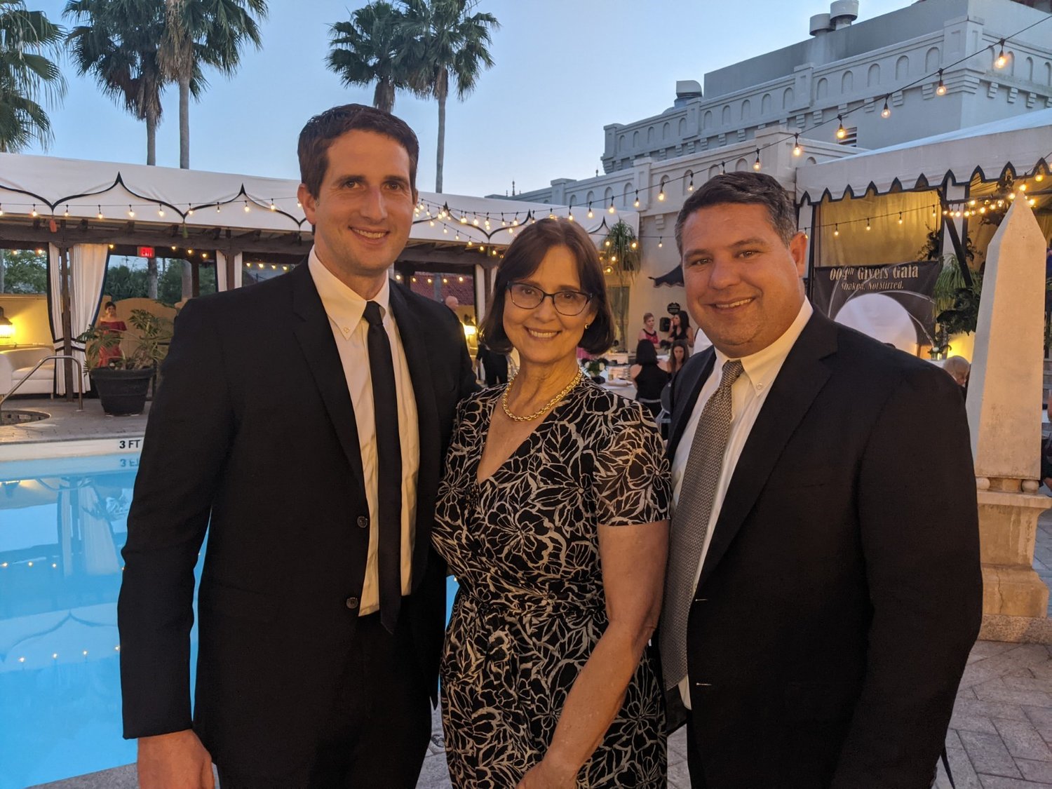 St. Johns County Clerk of Court Brandon Patty, state Rep. Cyndi Stephenson and state Sen. Travis Hutson attend the May 7 fundraiser in St. Augustine.